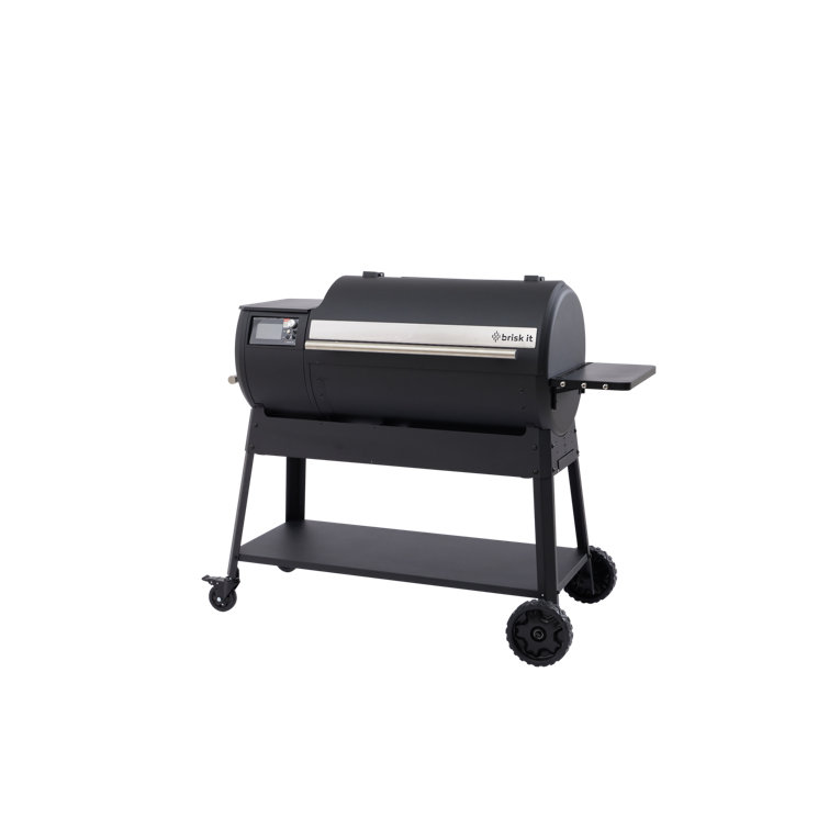 Brisk It Origin 940 Generative A.I. Powered and WiFi Smart Wood Pellet Grill in Black/Silver, 940 sq in Cooking Area