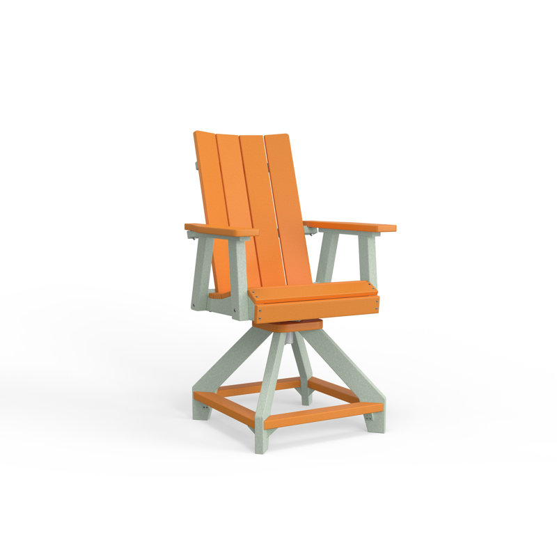 SOL Outdoor Bar Stool, Seafoam, Light Grey