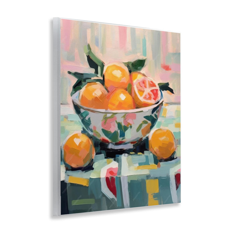 Art mural sur plaque de cuisine oranges par LSR Design Studio