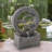 Weather Resistant Floor Fountain with Light
