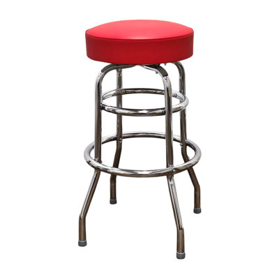Retro Home Swivel Upholstered Counter Stool