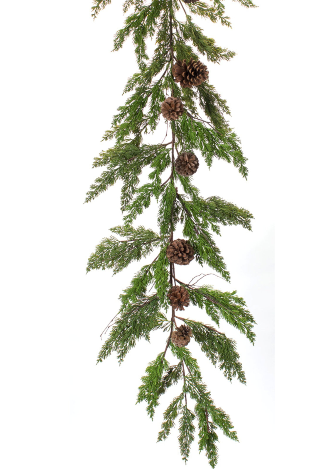 72" Pine and Pinecone Christmas Garland