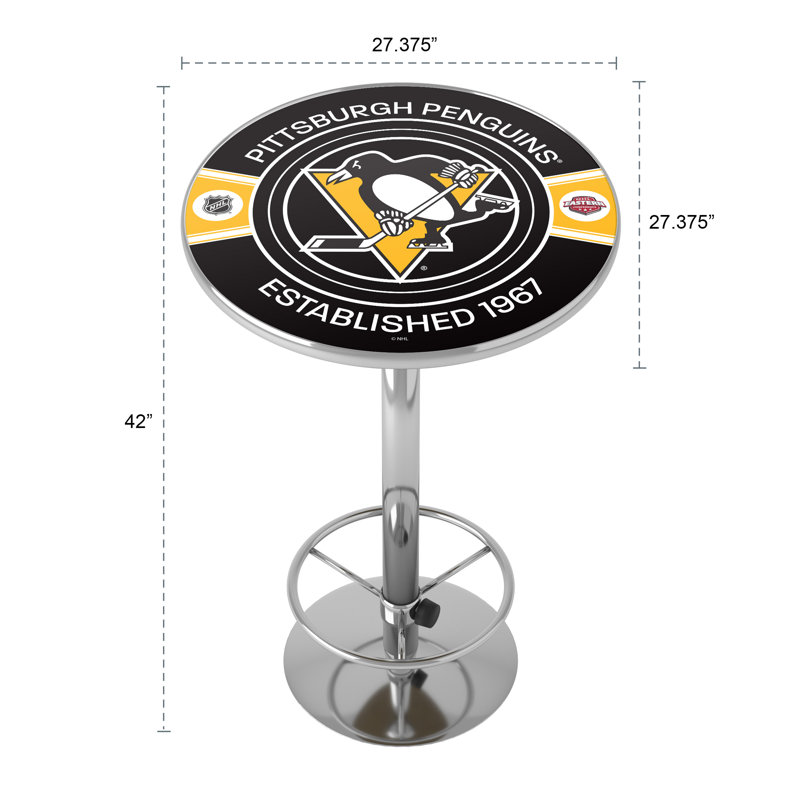 Table de bar avec repose-pieds Pittsburgh Penguins