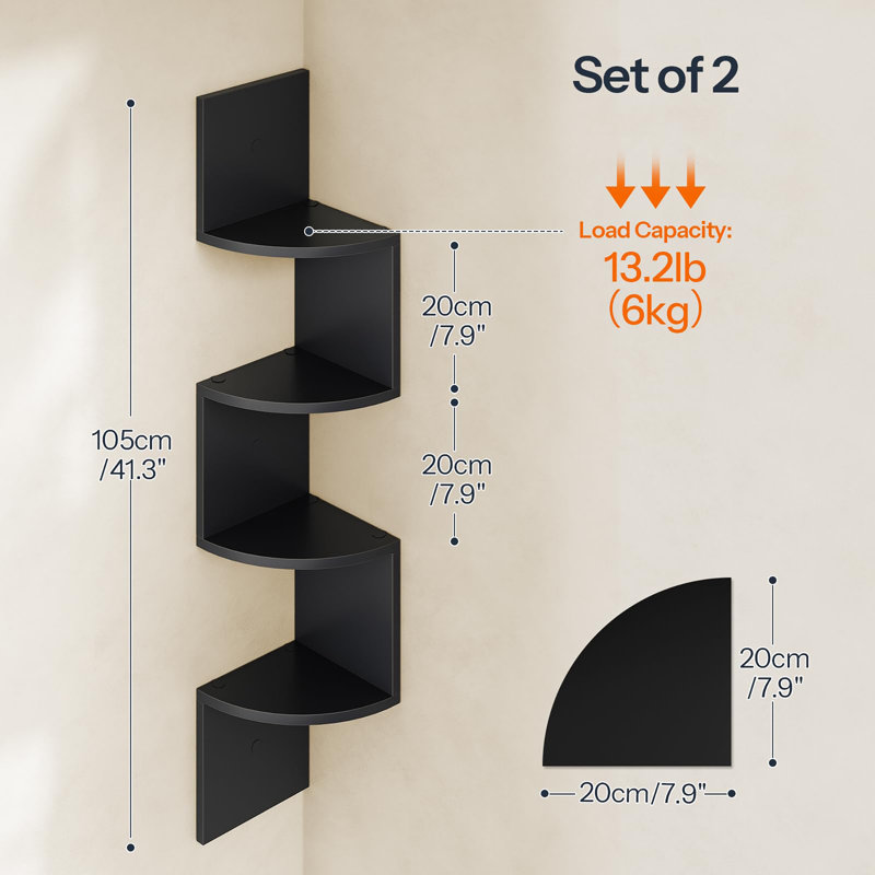 Corner Shelf, Black
