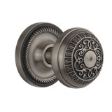 Rope Rosette with Egg & Dart Door Knob