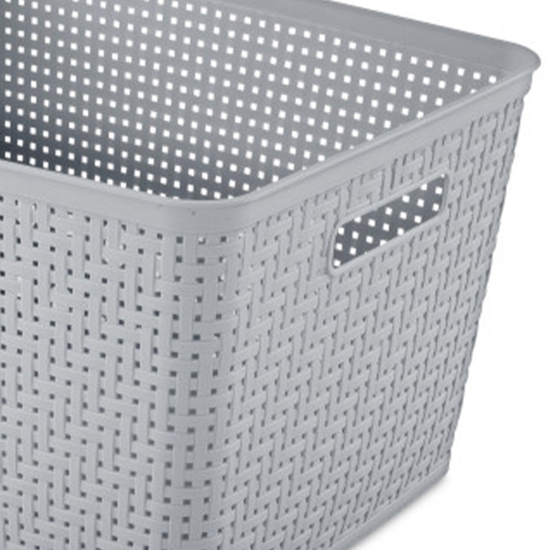 Plastic General Basket Set, 40 quarts, 6 Pack and Tall