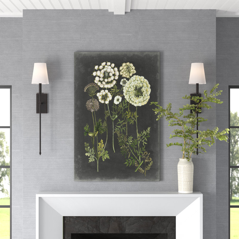 Bookplate Floral II by Naomi McCavitt - Painting on Canvas, 122cm H x 81cm W, Wrapped Canvas