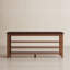 Banc à chaussures en bois massif à 3 niveaux Adryell avec rangement-329492503-329405273