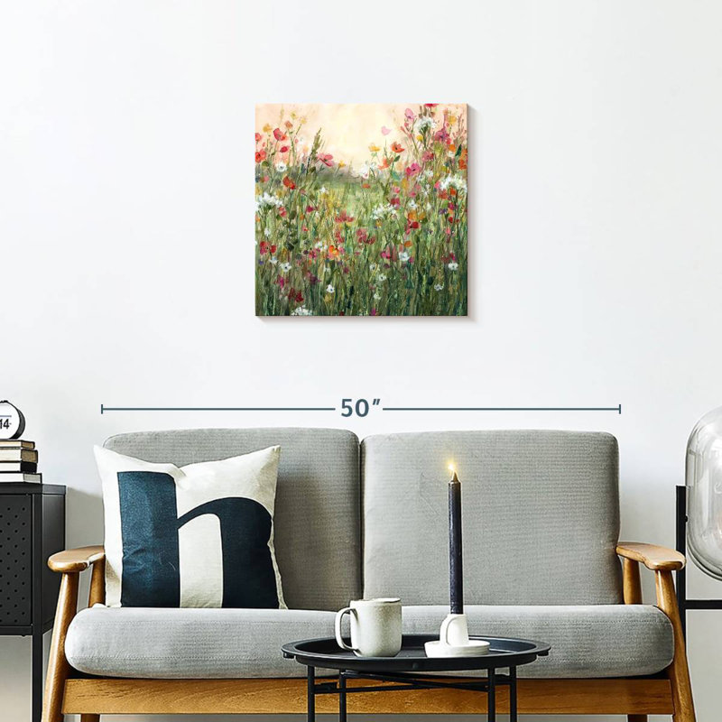 Délicat printemps en pleine floraison, H 20 po x l 20 po