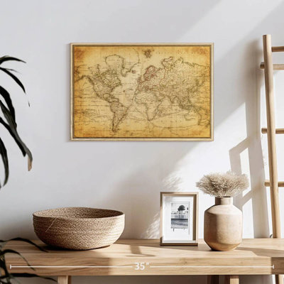 Old Century World Map
