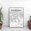 Edinburgh City Map - Unframed Graphic Art Print on Paper-901501062-901501086