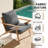 Outdoor 4'' Replacement Cushion Set Back Cushion With Retaining Clip-105494418-105494420