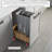 Dowell 15" Single Pullout Kitchen Trash Can with Soft-close Slides - Wood-115821830