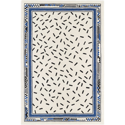 Trasimene Handmade Dhurrie Wool Abstract Area Rug