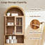 Armoire de rangement pour salle de bain autoportante avec portes en acrylique Ahart-1584735278