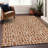 Premium Machine Washable Prisco Terracotta Rug-1140708815