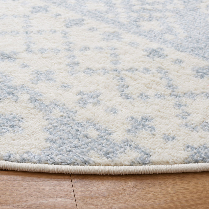 Tapis ivoire / ardoise Wynn, Rond 6 pi