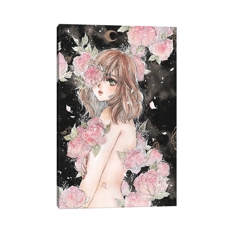 Twilight's Bloom by Cherriuki - Wrapped Canvas Gallery-Wrapped Canvas Giclée, 20.32 cm H x 30.48 cm W