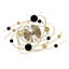 Horloge murale silencieuse 28 pouces Polaris pour le salon et la chambre à coucher - Horloge à quartz moderne au design épuré pour le bureau personnel