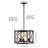 Henrikke 3 - Light Oil Rubbed Bronze/Brown Lantern Pendant