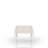 Expandable Leg Tablewith Metal Inlay - Vanilla