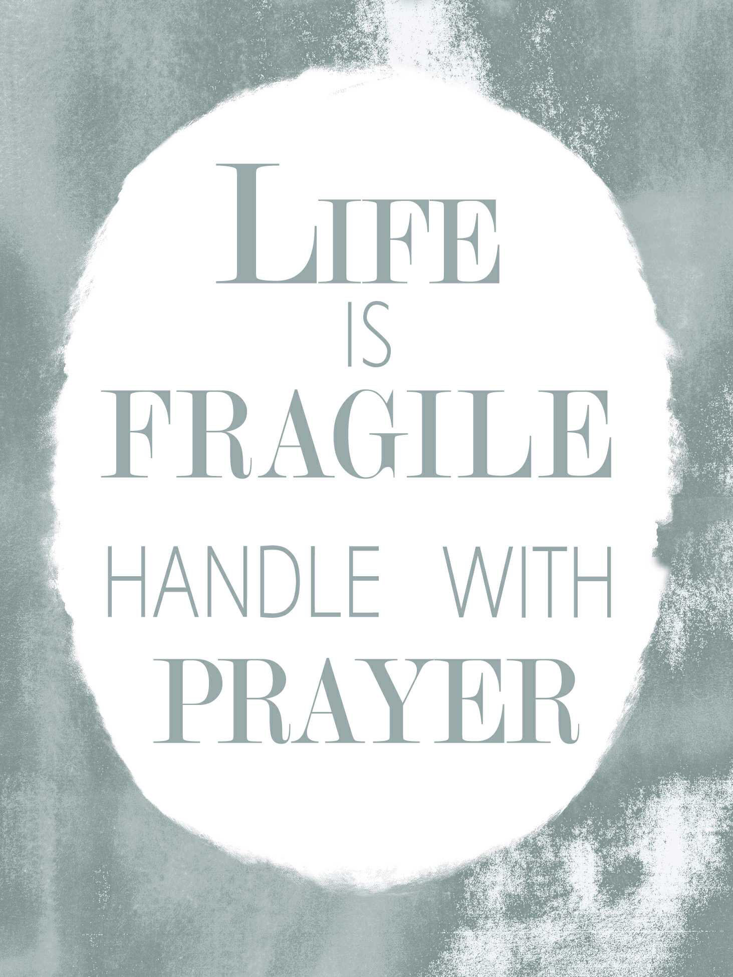 Handle with prayer' Sticker