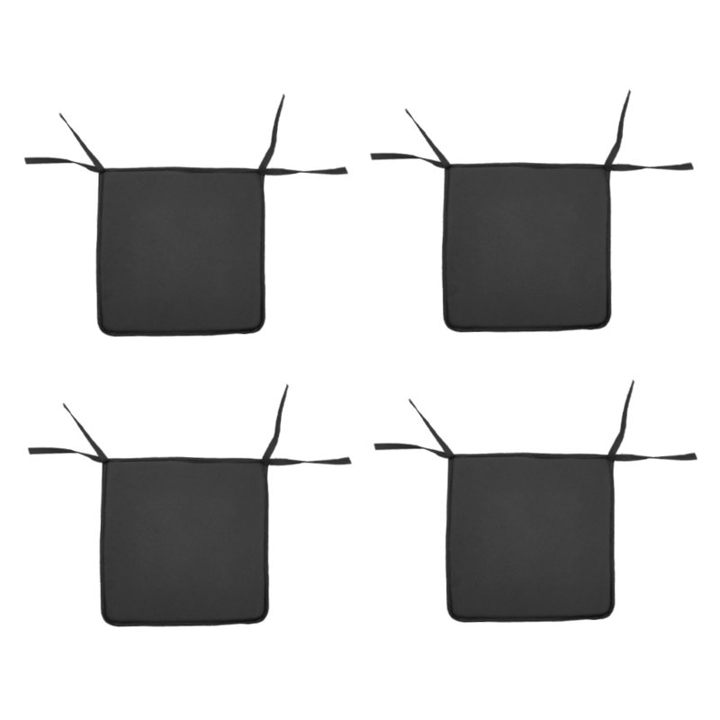 4Pcs Outdoor Patio Set Seat Cushion, Black