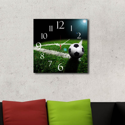 Horloge murale élégante 15,7 po x 15,7 po | 100% panneau de fibres à densité moyenne, épaisseur: 0,2 pouce | Décoration élégante pour le salon, la chambre à coucher et le bureau | Design moderne avec une esthétique minimaliste
