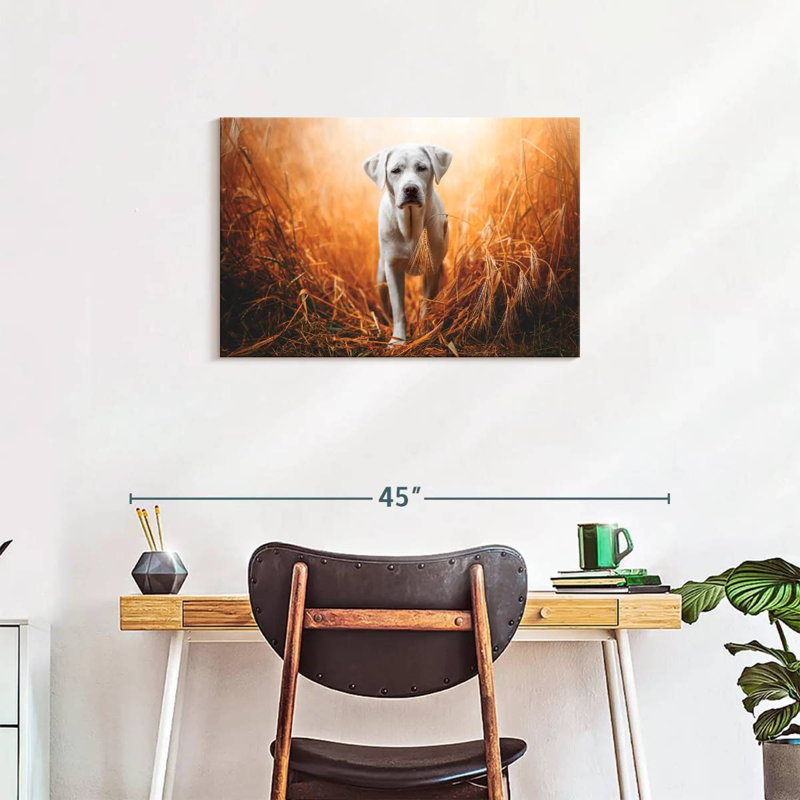 Brampt Lost Labrador Retriever, 20" H x 30" W