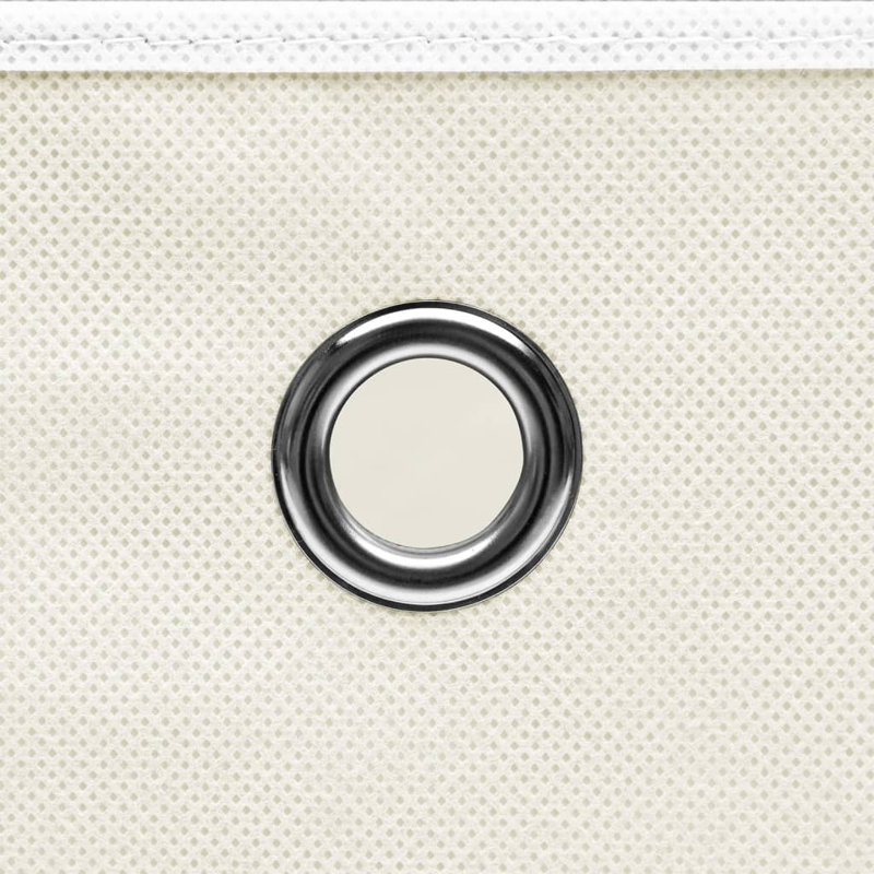 Rebrilliant Fabric Decorative Bin, White