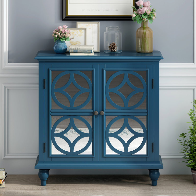 Buffet de 33,4 po de largeur Denville, Bleu