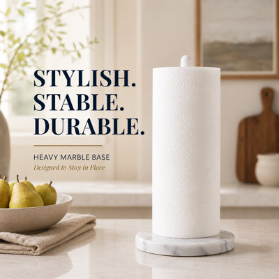 Marble Base Free-Standing Paper Towel Holder