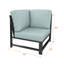 Chaise de patio modulaire d'extérieur Oltjana avec coussins Sunbrella-124235847