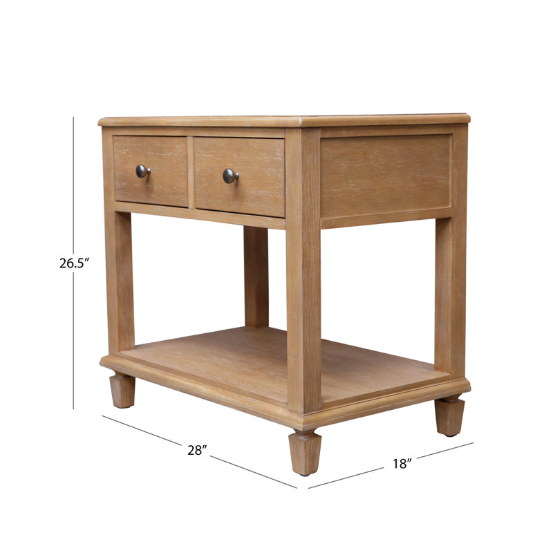 Détails par Becki Owens, table de chevet Ren, naturel vieilli