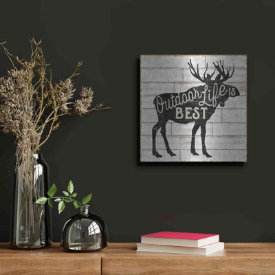 Loon Peak® «Lake Lodge I» par Sue Schlabach, art mural en métal