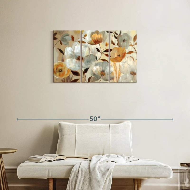 Harnek Golden Flower, 20" H x 33" W