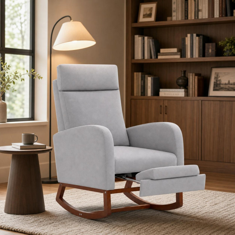 Faux Leather Rocking Chair