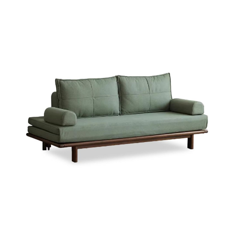 78.74" Green Polyester Standard Sofabed cushion couch