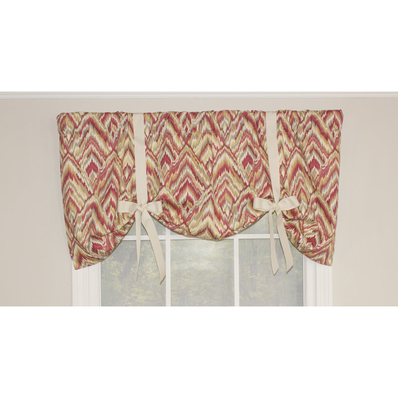 Cantonnière 50 "Blaze Tie Up, chaleur rouge