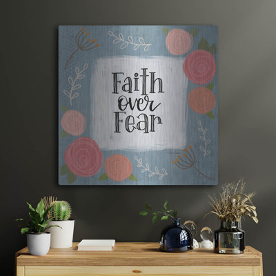 Art luxueux «Faith Over Fear» par L. Larson, rencontre «Faith Over Fear» par Lisa Larson