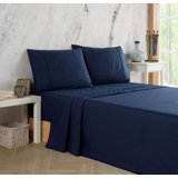 Ranforce Cotton Solid Bed Sheet Set