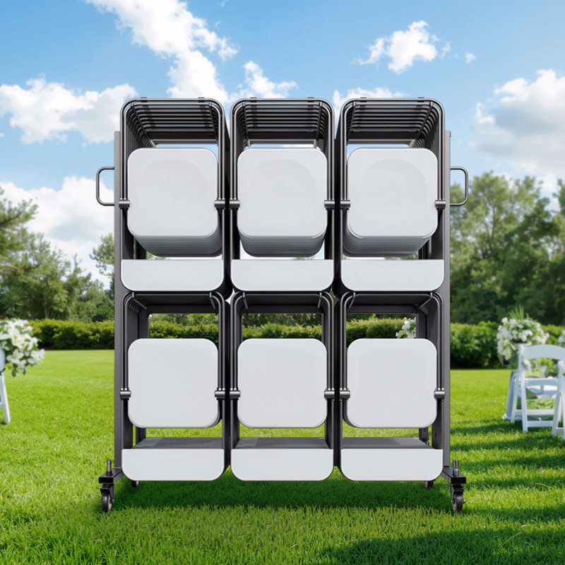 Chariot à chaises pliable pour 84 chaises / 12 tables + 42 chaises de 800 lb