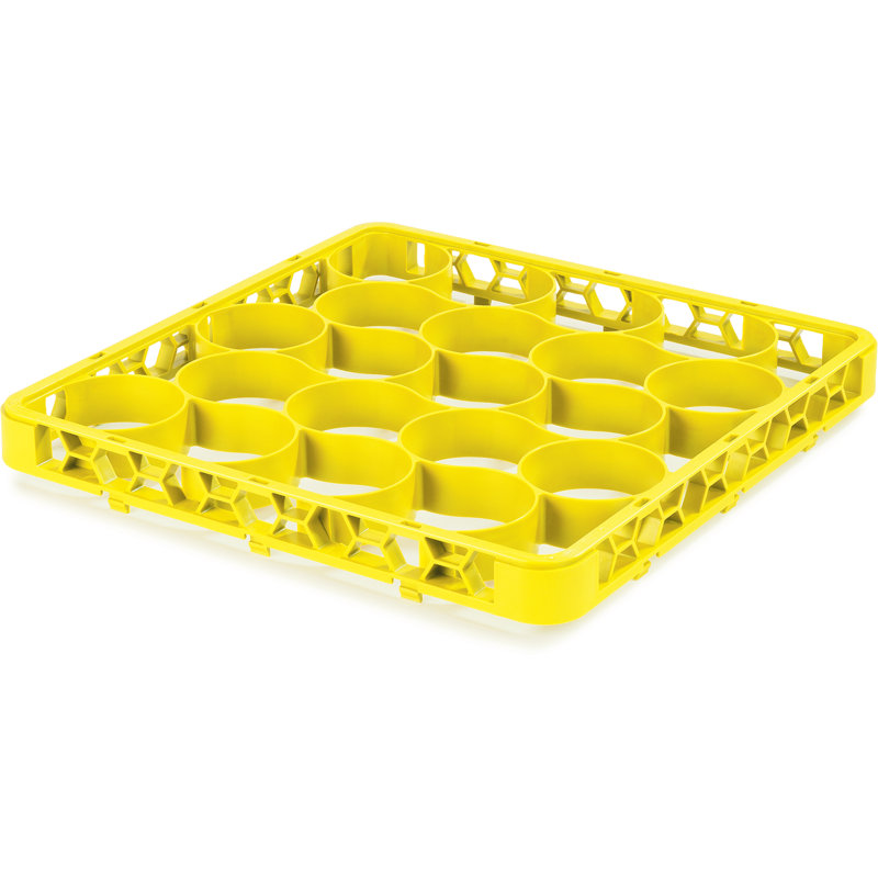 San Jamar Dish, Glass & Flatware Rack, Yellow