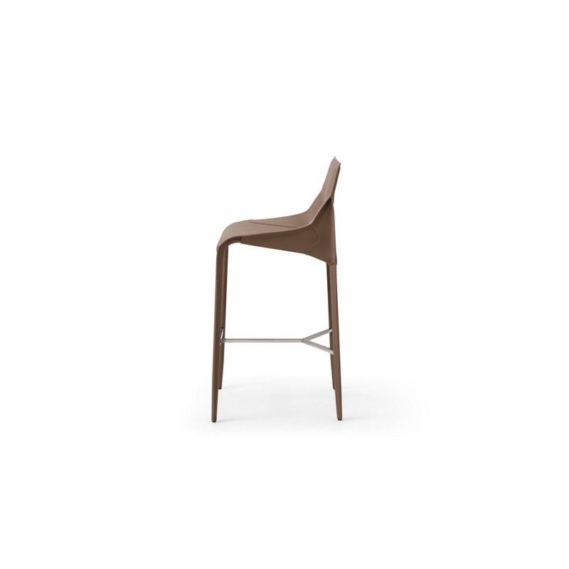 Ramilla Upholstered Counter Stool with Metal Frame