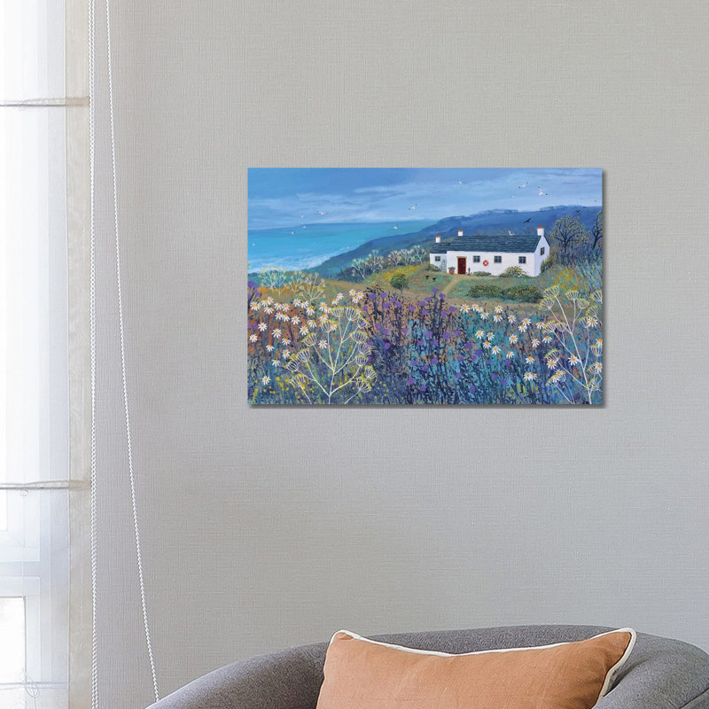 A Place By The Sea by Jo Grundy - Wrapped Canvas Painting, 66.04 cm H x 45.72 cm W x 3.175 cm D