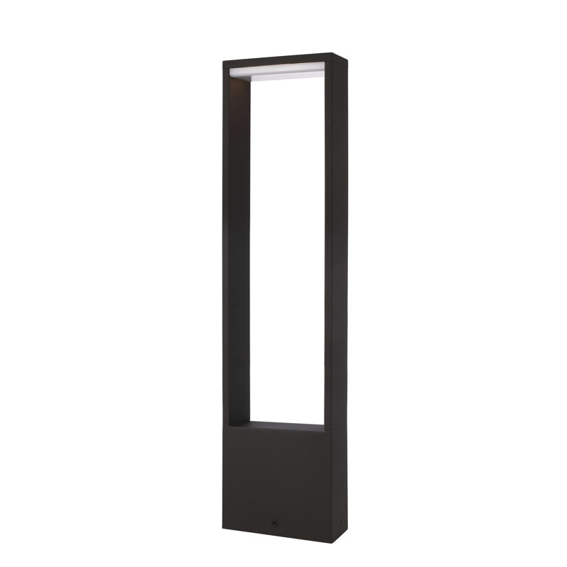Cata Anthracite Integrated LED Aluminium Pathway Light, 70cm H x 15.1cm W x 6.1cm D