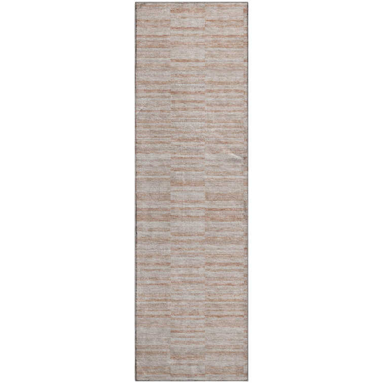 Premium Machine Washable Prisco Salmon Rug