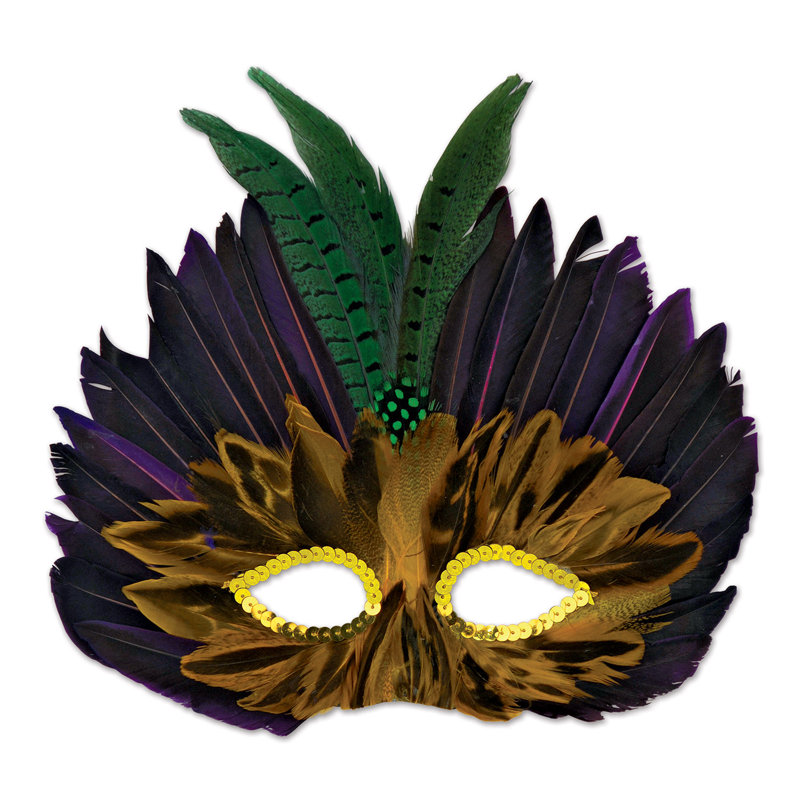 Masque Mardi Gras - paquet de 12