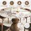 Ensembles de table de petit-déjeuner de table en pierre frittée ronde 3 \ 5 pièces avec chaises de salle à manger en cuir pour 2 \ 4, assemblage minimal-1476136674-1476136672-1473109015