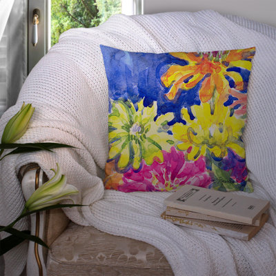 Flower Floral Outdoor Throw Pillow